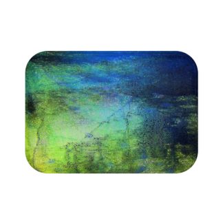 Green Blue Abstract BATH MAT
