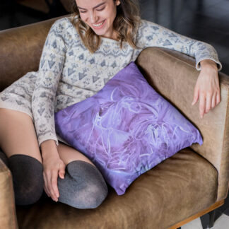 Swirling Purple Pillow