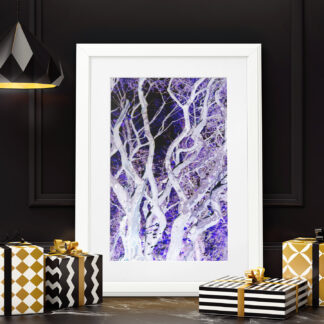 PURPLE And WHITE TREE Abstract Fantasy Art