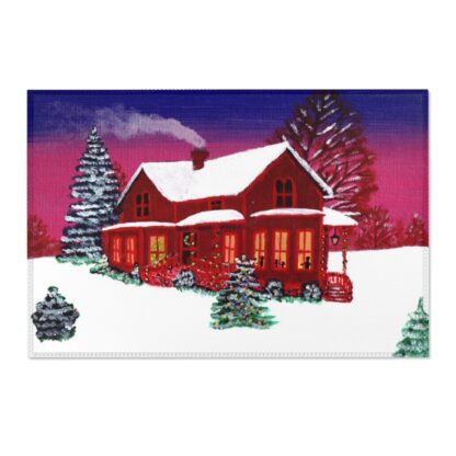 Cozy House Painting CHRISTMAS RUG