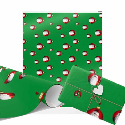 anta Ornaments_Wrapping Paper_Green