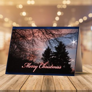 Winter Sunset CHRISTMAS CARD