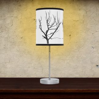Tree Silhouette Rustic Lamp