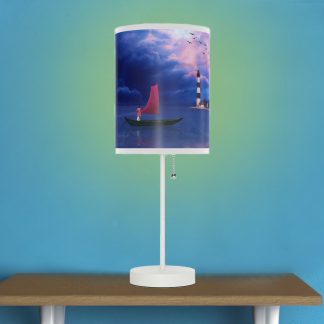 Fantasy Seascape Nautical Lamp