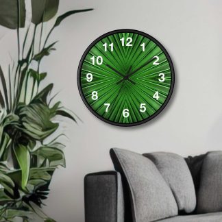 Colorful Fins Green Wall Clock