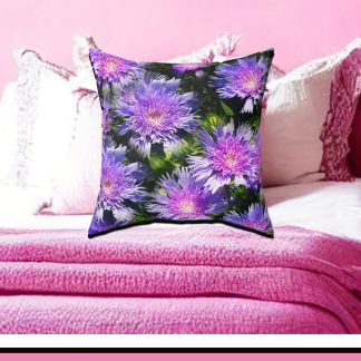 Pink-Purple Flowers Pillow