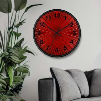 Fins Red Clock